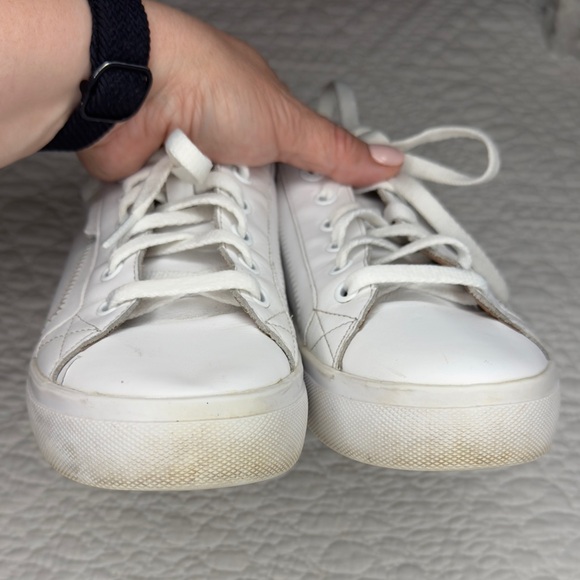 Taos Plim Soul Lux Sneakers White Leather Size 8 - Picture 5 of 13